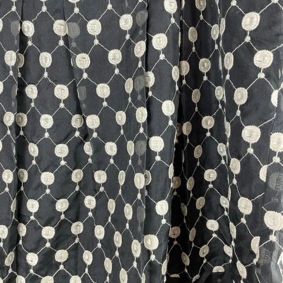 Ann Taylor Black/Cream Geometric A-Line Skirt, Size 14 - Picture 3 of 5